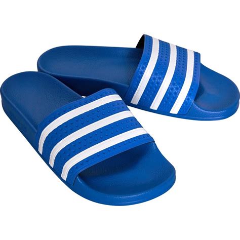 adidas adilette slippers blauw rood|adidas adilette slippers.